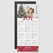 Carte magnétique du calendrier de joies photo pers (Devant / Derrière)