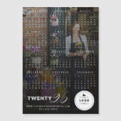 Carte magnétique du calendrier de typographie simp (Devant)