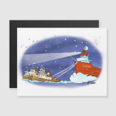 Carte magnétique du cargo Kris Kringle (Devant / Derrière)