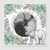 Carte magnétique du feuillage rustique Woodland (Devant)