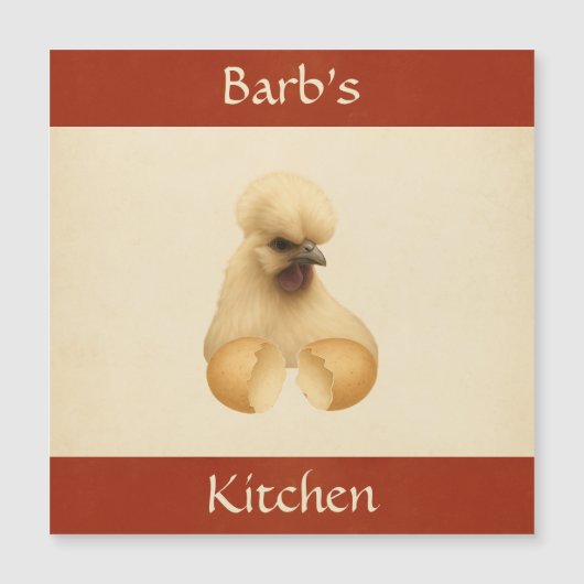 Carte magnétique du réfrigérateur de poulets de Si (Devant)