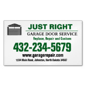 Carte magnétique du service de porte de garage pro (devant)