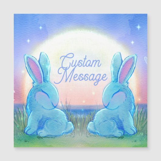 Carte Magnétique Dusk Bunnies Customizable (Devant)