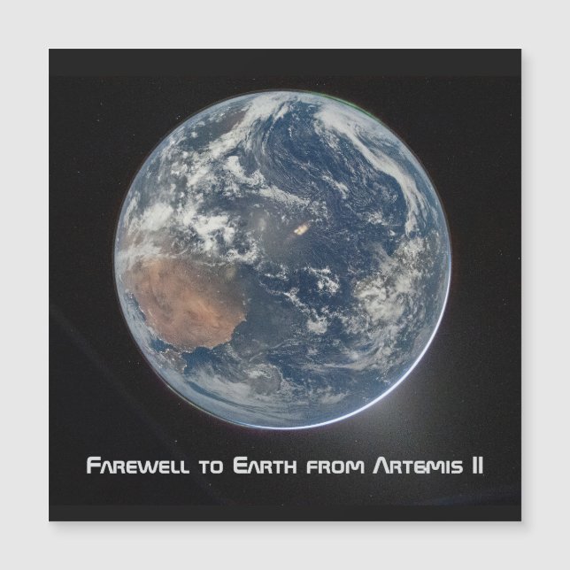 Carte Magnétique Earth From Artemis II (Devant)
