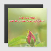Carte Magnétique Earth’s Glow and Healing Japanese Flowers/EarthDay (Devant / Derrière)