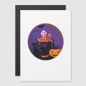 Carte Magnétique Eat Drink And Be Meowy Cute Casual (Devant / Derrière)