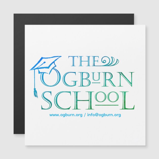 Carte Magnétique École à effet attractif Ogburn (Devant / Derrière)