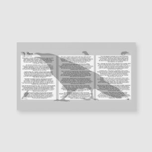 Carte Magnétique Edgar Poe Le Corbeau