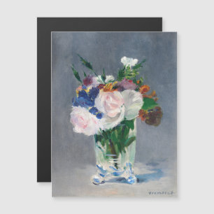 Carte Magnétique Edouard Manet - Fleurs dans un vase de cristal