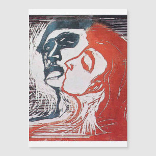 Carte Magnétique Edvard Munch - Homme Et Femme