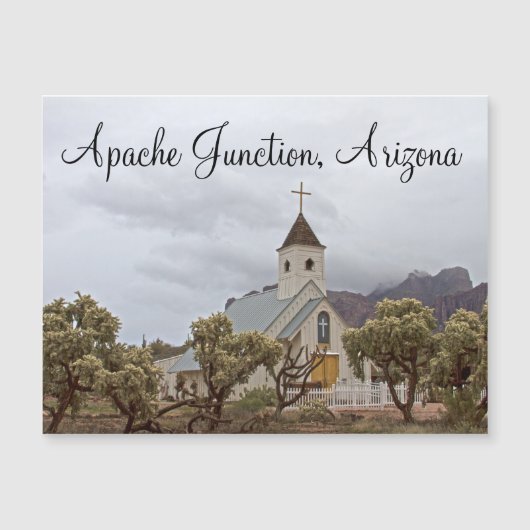 Carte Magnétique Eglise Elvis, Apache Junction, Arizona (Devant)