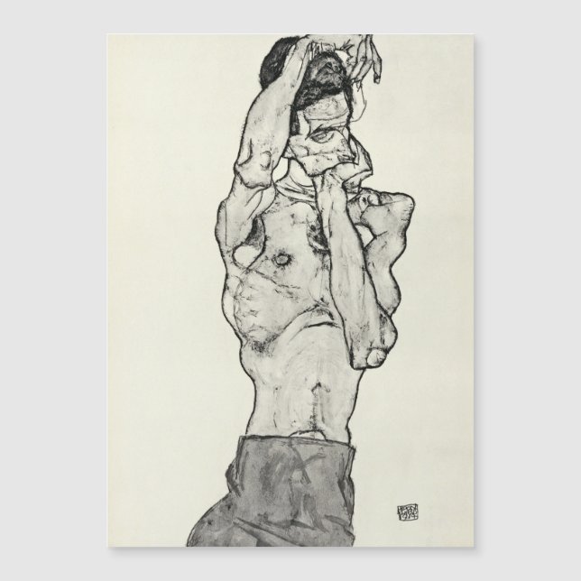 Carte Magnétique Egon Schiele - Zeichnungen II. (Devant)