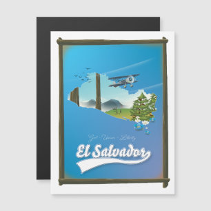 Carte Magnétique El Salvador Plan de voyage