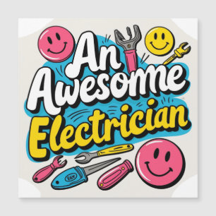 Carte Magnétique Électricien en devenir. Cadeaux