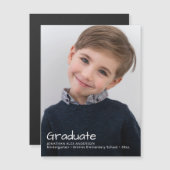 Carte Magnétique Élégant aimant photo manuscrit (Devant / Derrière)