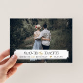 Carte Magnétique Elégant cadre photo superposition Enregistrer la d