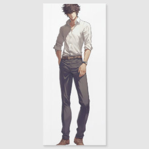Carte Magnétique Élégant homme d'Anime élégant