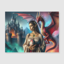 Elfe tenant un oeuf de dragon