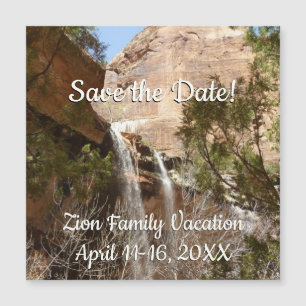 Carte Magnétique Emerald Pool Falls I du parc national de Zion