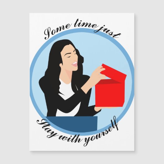 Carte Magnétique "EmpowerHer : Voeux de la fête des femmes" (Devant)