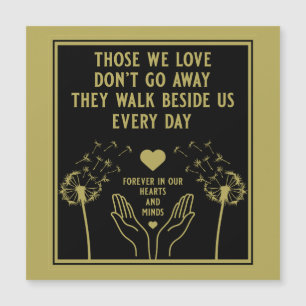 Carte Magnétique En Mémoire Bereavement Et Perdre Photo Impression