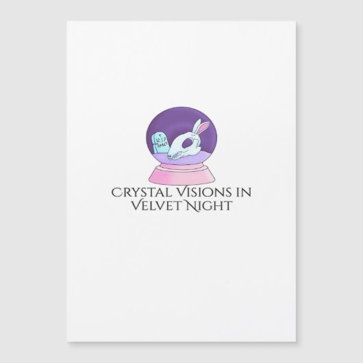 Carte Magnétique Encre de Whimsigoth - Forêts mystiques, Lunes et M (Devant)