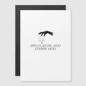 Carte Magnétique Encre de Whimsigoth - Forêts mystiques, Lunes et M (Devant / Derrière)