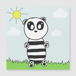 Carte Magnétique Enfants Panda