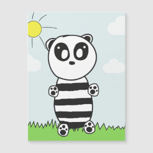 Carte Magnétique Enfants Panda
