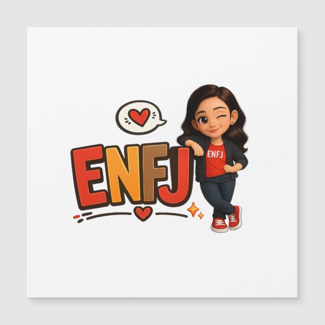 CARTE MAGNÉTIQUE ENFJ (Devant)