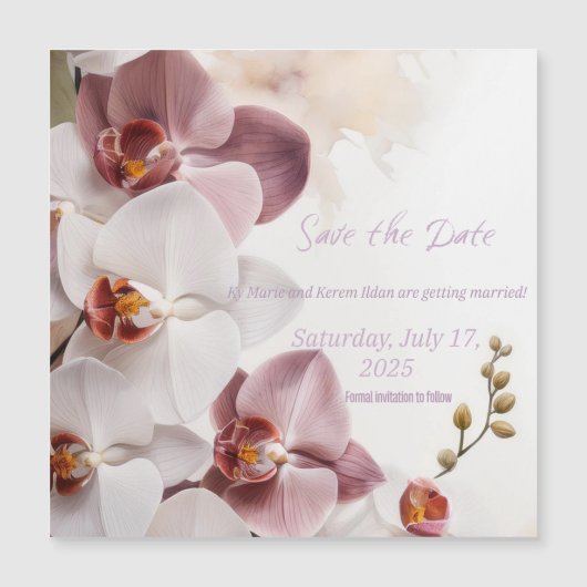 Carte magnétique Enregistrer la date (Devant)