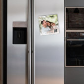 Carte Magnétique Enregistrer la date Calligraphie Script Photo magn