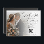 Carte Magnétique enregistrer la date code qr boho mariage photo aim<br><div class="desc">design moderne enregistrer la date,  code qr,  photo du couple boho,  aimant mariage</div>
