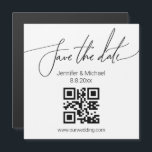 Carte Magnétique enregistrer la date code qr simple mariage aimant<br><div class="desc">enregistrer la date code qr simple mariage aimant</div>