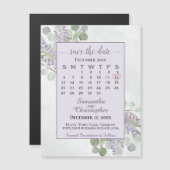 Carte Magnétique Enregistrer la date Eucalyptus Lavender Calendar M (Devant / Derrière)