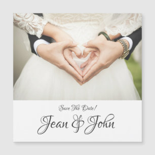Carte Magnétique Enregistrer La Date Mariée Et Le Groupe Personnali