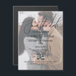 Carte Magnétique enregistrer la date qr code couple photo stlish ai<br><div class="desc">arrière - plan par freepik.com minimaliste moderne enregistrer la date,  code qr,  photo du couple,  mariage magnétique chic</div>