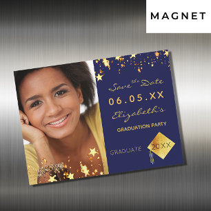 Carte Magnétique Enregistrez la photo de la fête de fin d'études ai