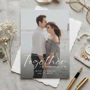 Carte Magnétique Ensemble est mon lieu préféré Photo Engagement 