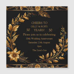 Carte Magnétique Ensemble et amour pendant 50 ans