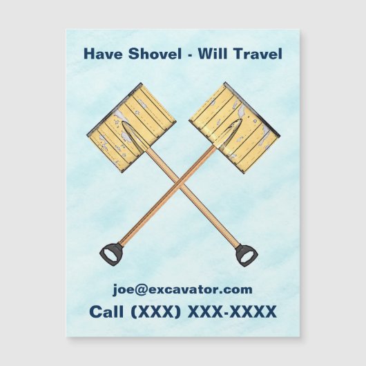 Carte Magnétique Entreprise de tournage de neige (Devant)