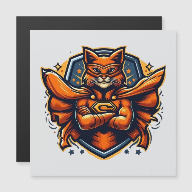 Carte Magnétique Epic Super Cat (Devant / Derrière)