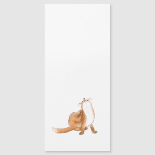 Carte Magnétique Épingler le renard (Devant)