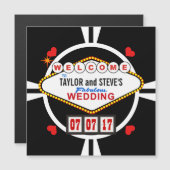 Carte Magnétique Épouser dans le jeton de poker de faveur de casino (Devant / Derrière)