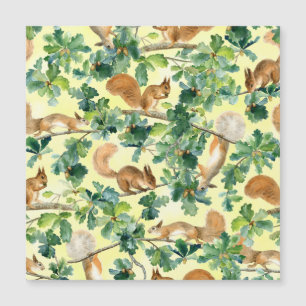 Carte Magnétique Equipe aquarelle, chêne motif sans soudure.