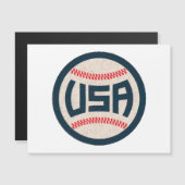 Carte Magnétique Équipe de baseball USA (Devant / Derrière)