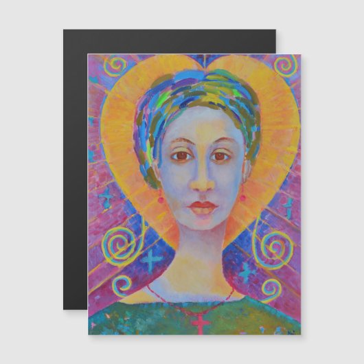 Carte Magnétique Erzulie Freda vaudou (Devant / Derrière)