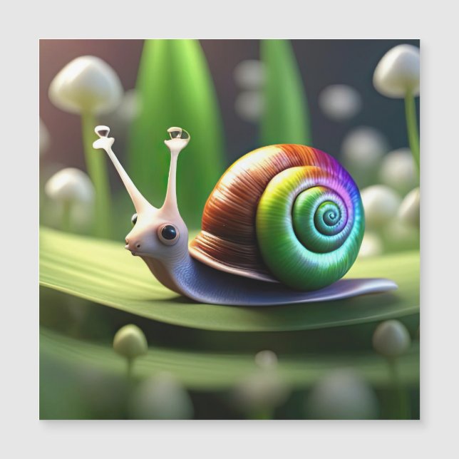 Carte Magnétique escargots (Devant)