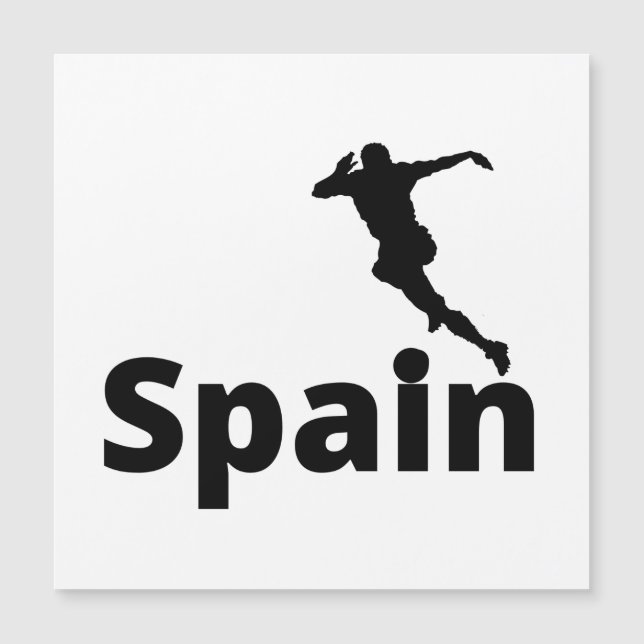 Carte Magnétique Espagne Football (Devant)