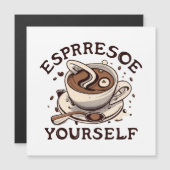 Carte Magnétique Espresso Vous-Même (Devant / Derrière)